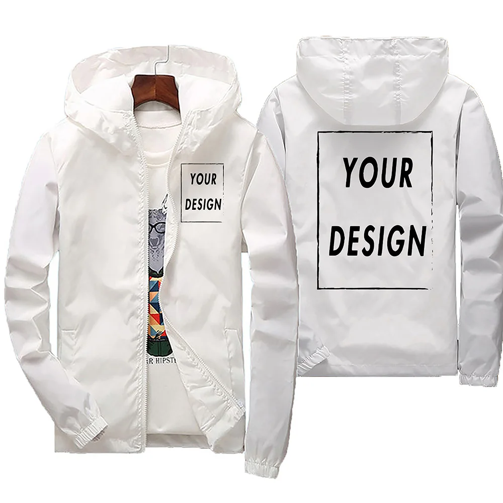 Весенне-осенняя мужская ветровка с капюшоном - Фотография_2