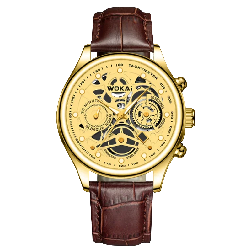 Кожаные деловые кварцевые спортивные - Фотография_4