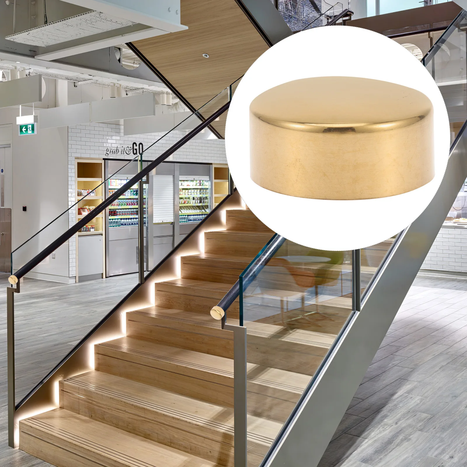 Прочные металлические заглушки для перил - Фотография_3