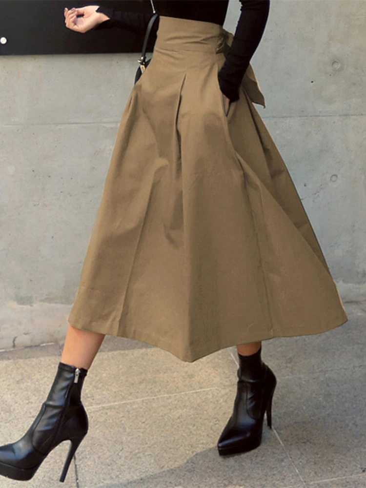 Trendix винтажная плиссированная юбка с высокой талией