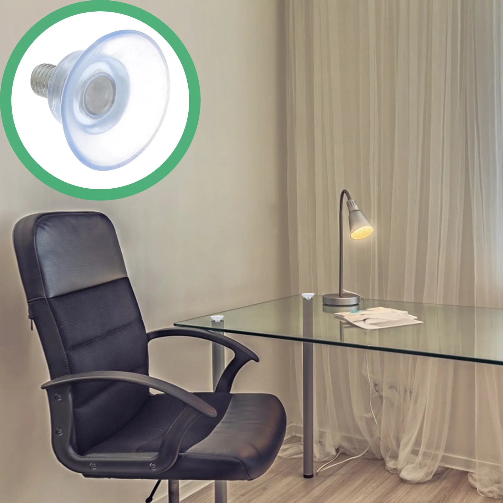 Присоски из пвх 8x13 для стеклянной настольной мебели - Фотография_2