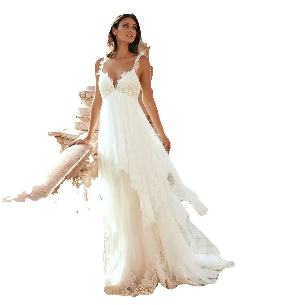 Очаровательные свадебные платья в стиле ампир по индивидуальному заказу - Фотография_6