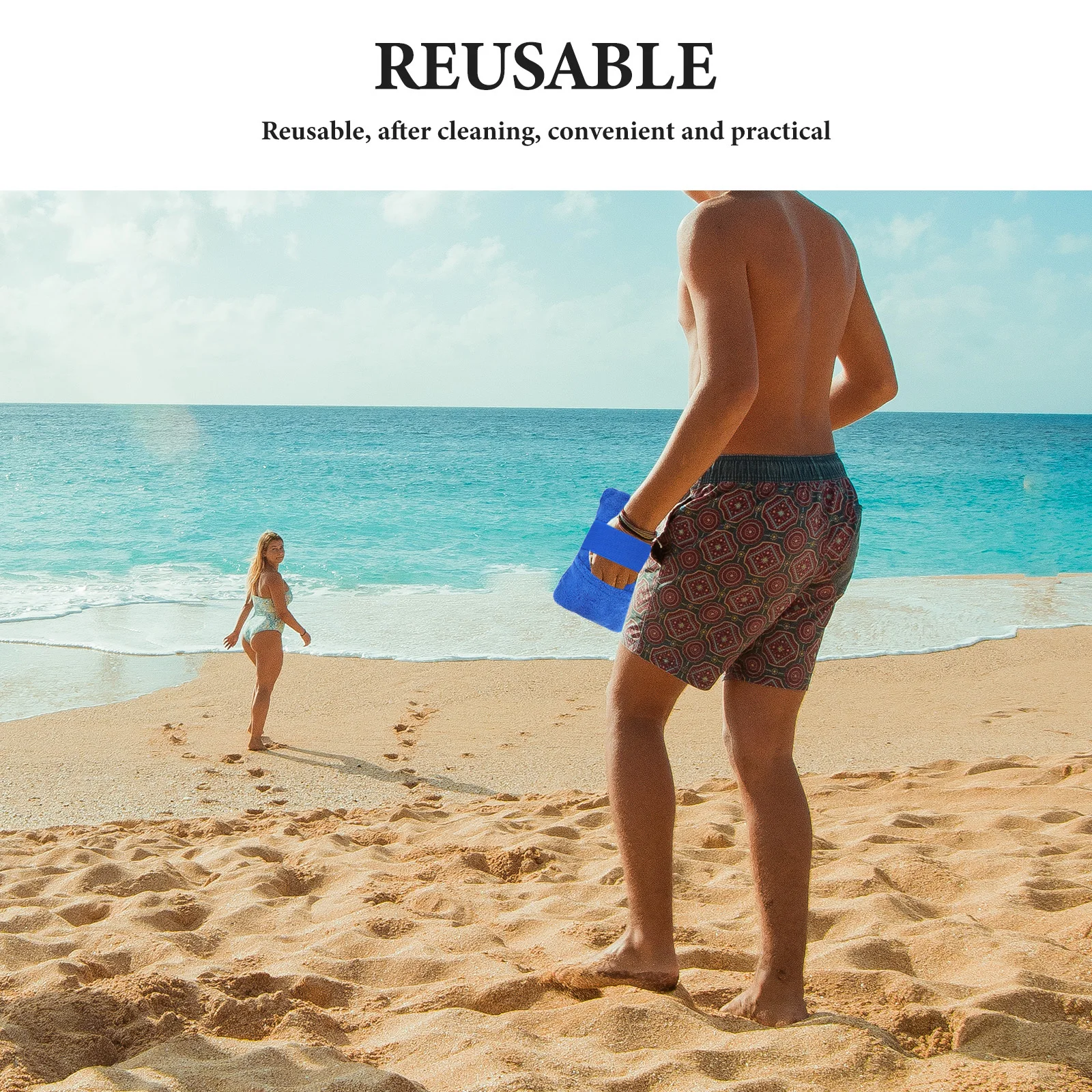 Набор варежек и сумки для удаления пляжного песка - Фотография_6