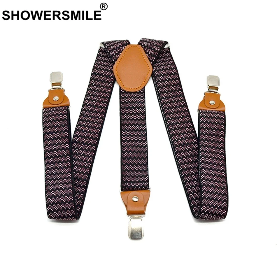 Showersmile мужские подтяжки эластичный пояс для брюк 3 - Фотография_2