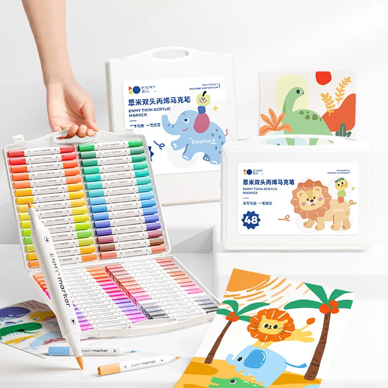 Enmy акриловый маркер с двойным наконечником