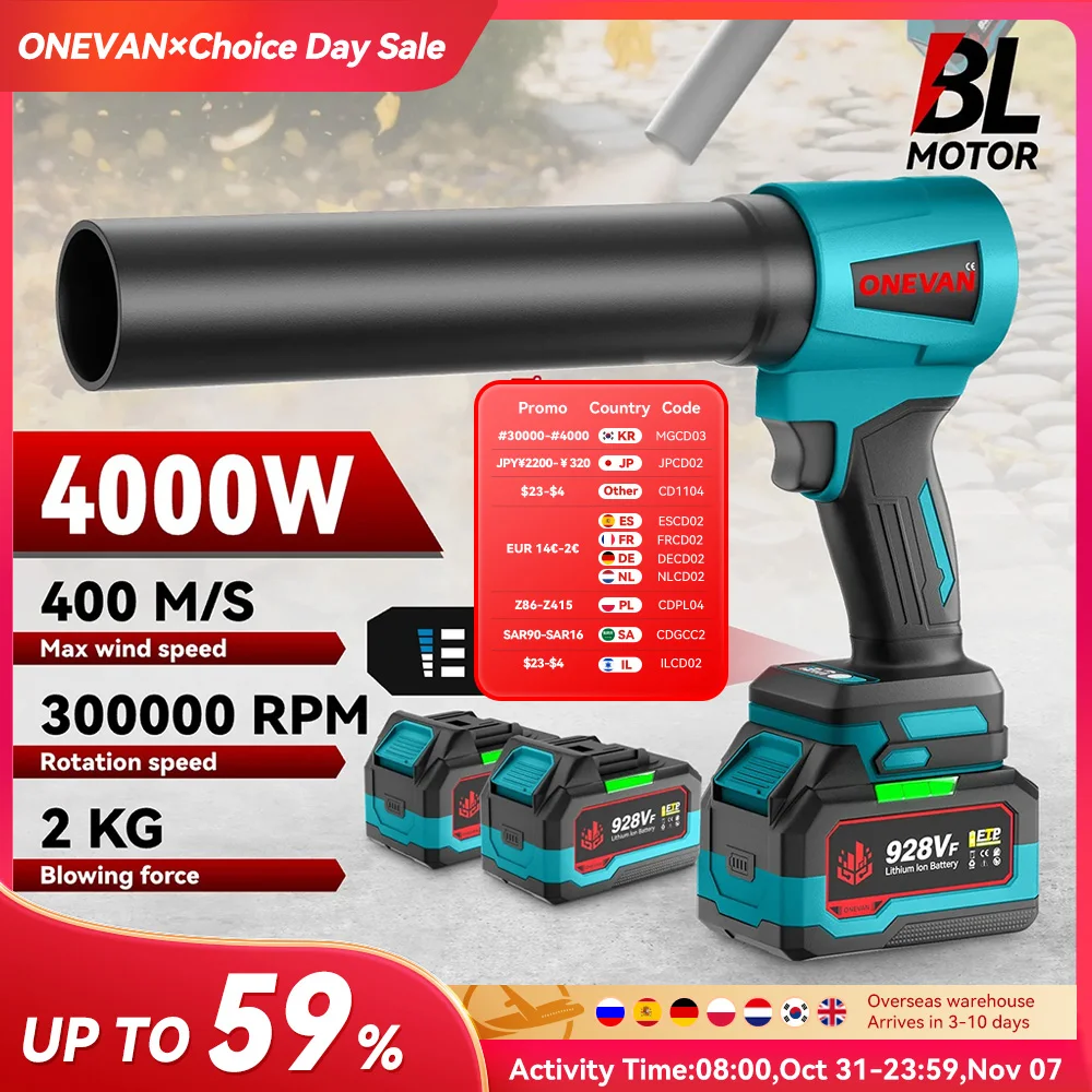 Бесщеточный электрический турбовентилятор 300000 об/мин