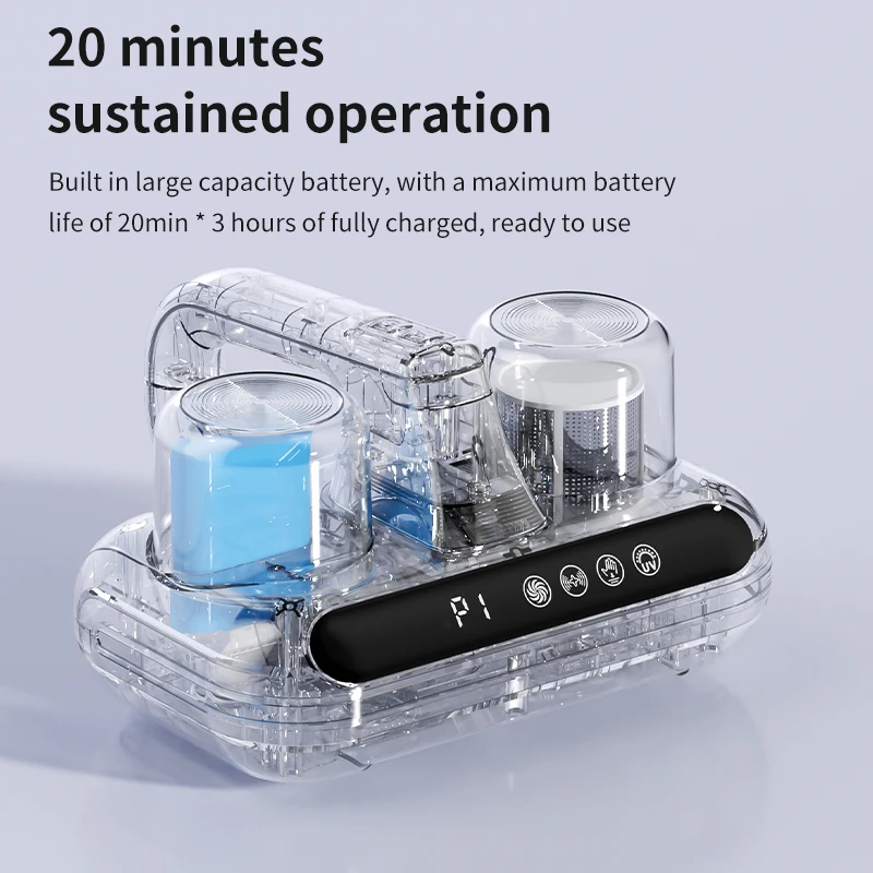 Ручной пылесос для дезинфекции синего света и удаления клещей 2 в 1 - Фотография_3