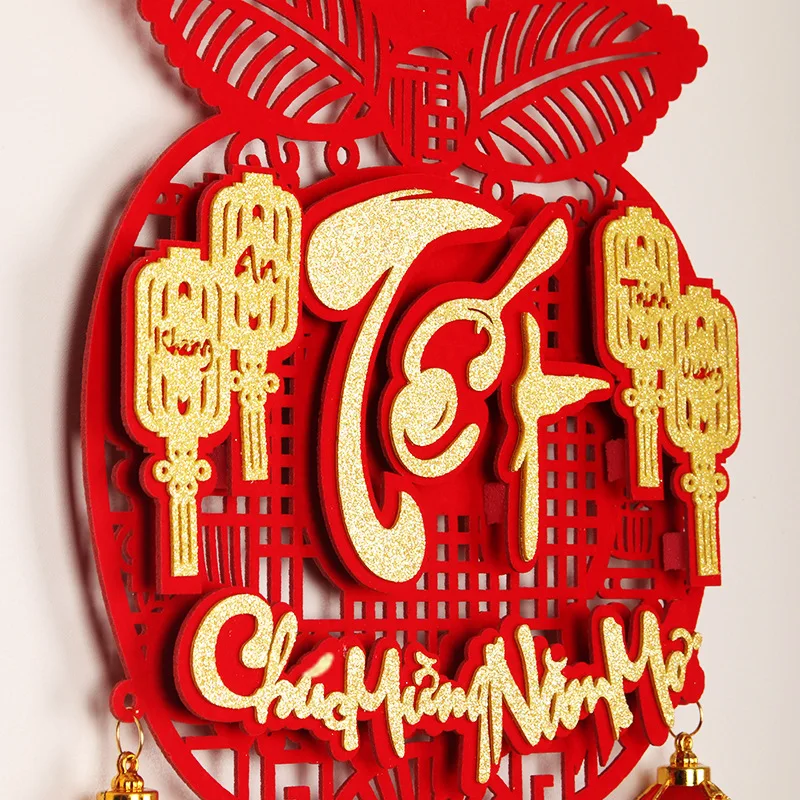 Вьетнамский лунный новогодний кулон tet с кисточкой - Фотография_4