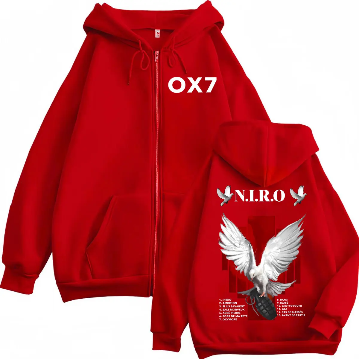 Рэпер niro ox7 album merch толстовка - Фотография_5