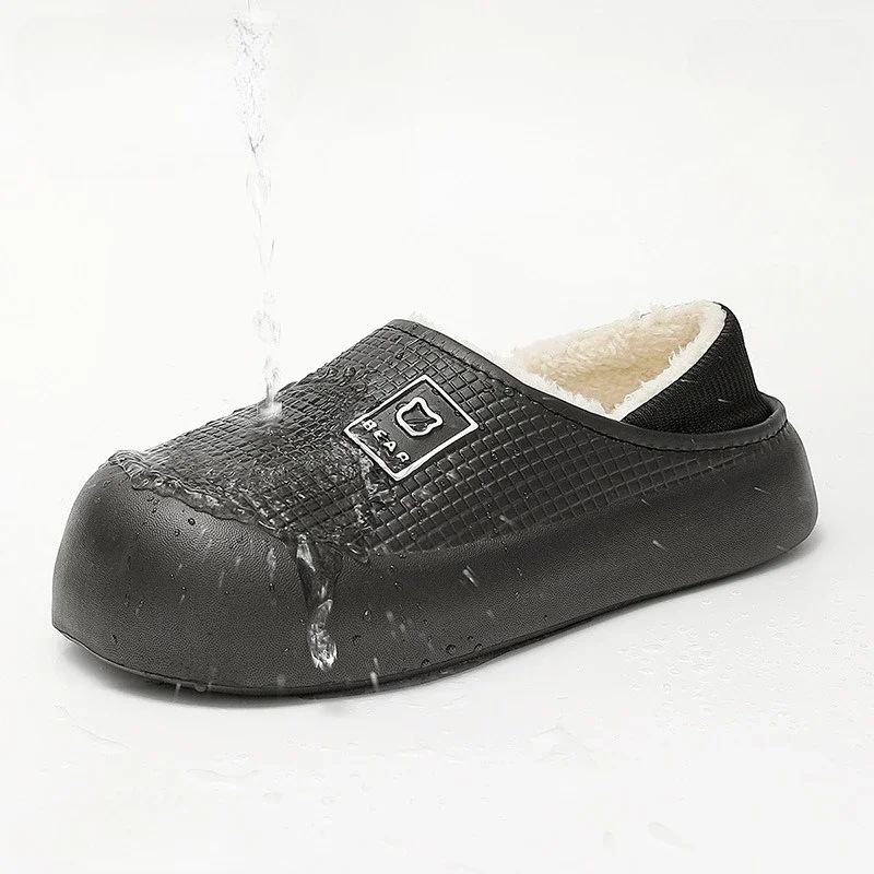 Новые зимние непромокаемые тапочки с запахом ног - Фотография_2