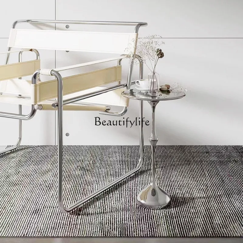 *итальянский минималистичный небольшой боковой уголок из нержавеющей стали - Фотография_4