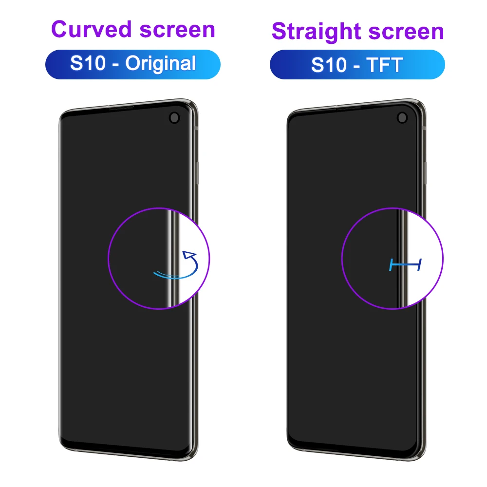 Протестированный сменный экран aaa + tft для samsung s10 с рамкой - Фотография_2