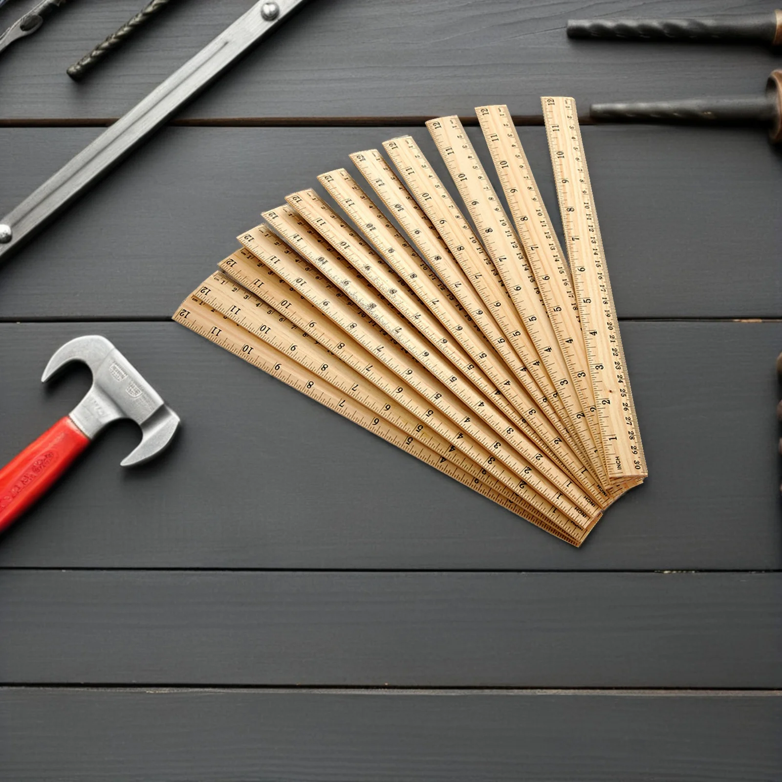 Школьные деревянные линейки