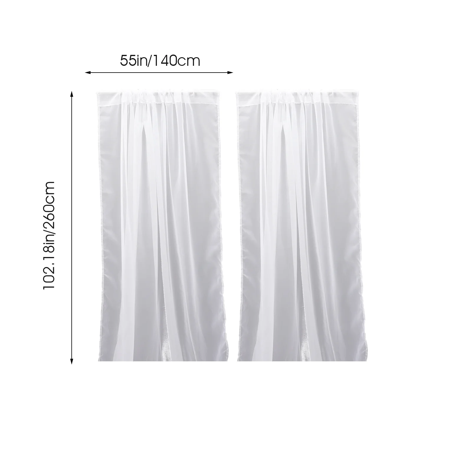 Прозрачные шторы для спальни - Фотография_4