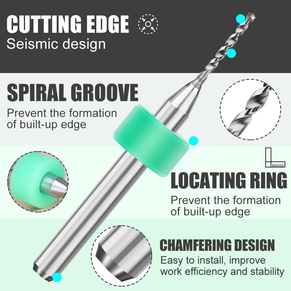 Мини-набор сверл для печатных плат с чпу - Фотография_2