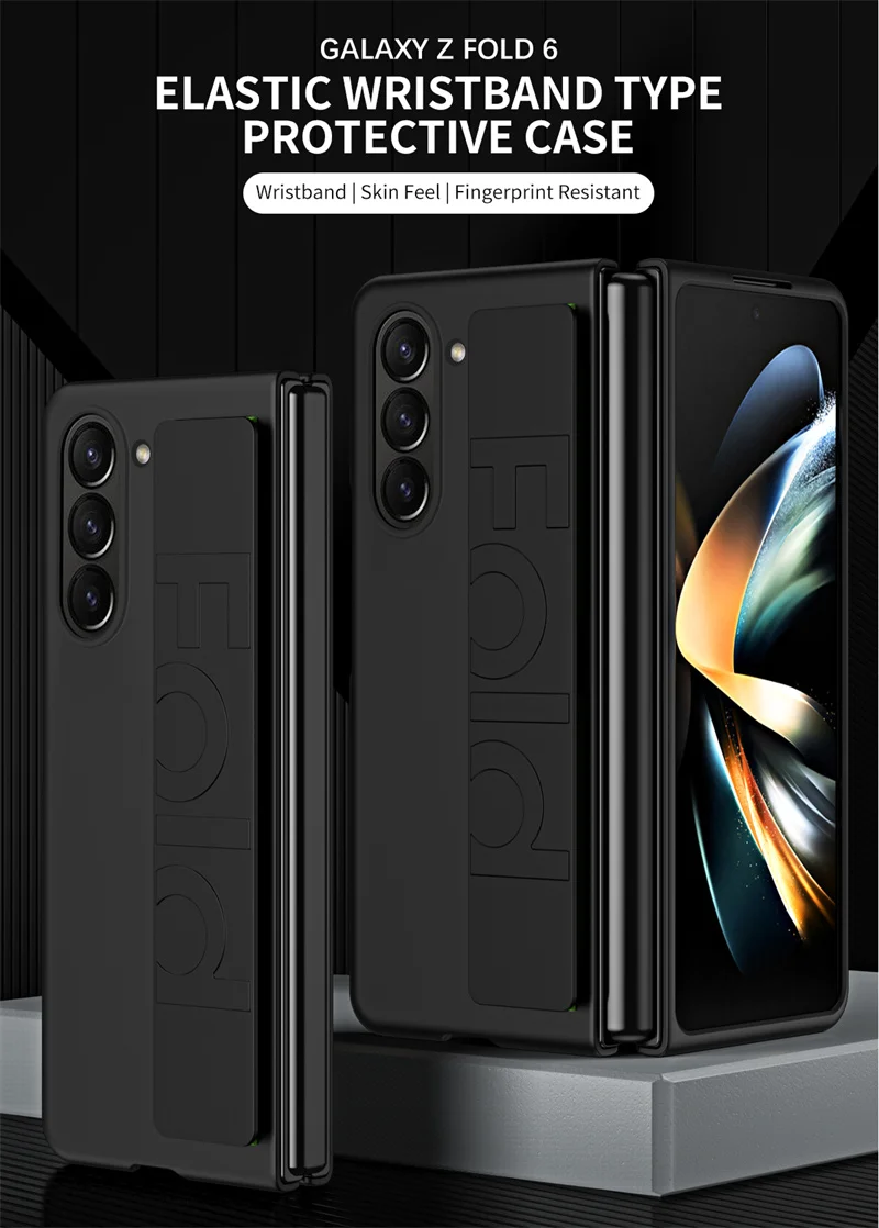 Матовый жесткий пластиковый чехол для samsung galaxy z fold 5 4 3 6 - Фотография_2