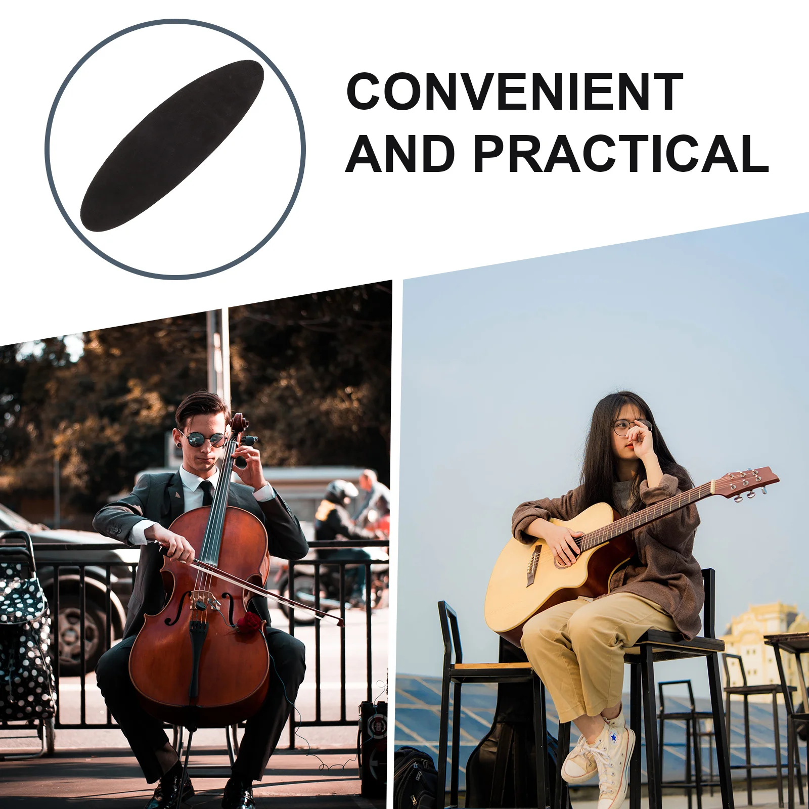 Нескользящий коврик из воловьей кожи для pipa erhu lute - Фотография_4