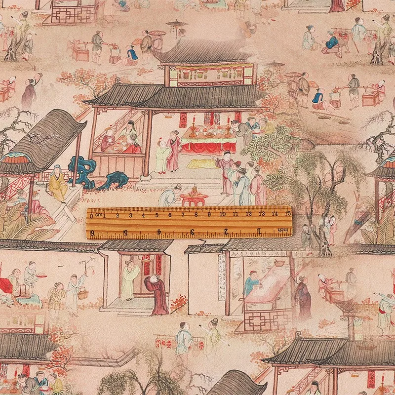 Ацетатная атласная печатная ткань для среднего и пожилого возраста - Фотография_3