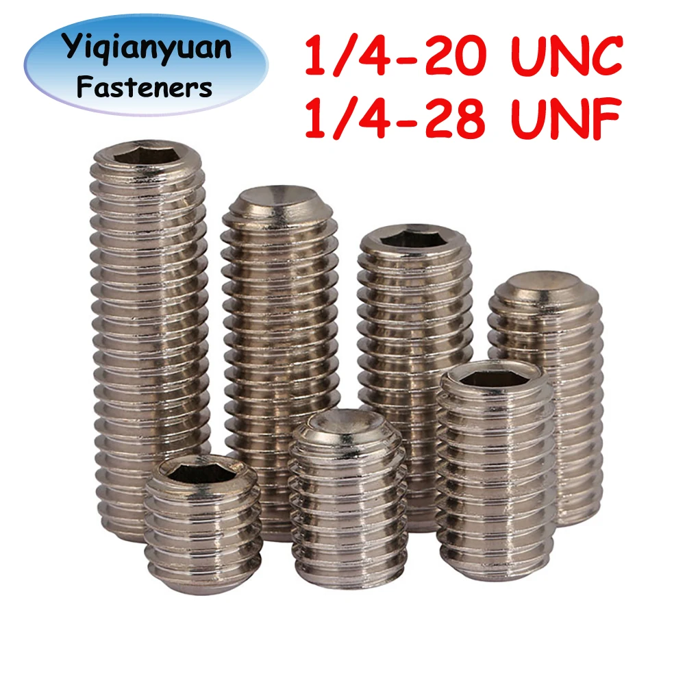 Unc 1/4-28 unf din916 sus304 установочный