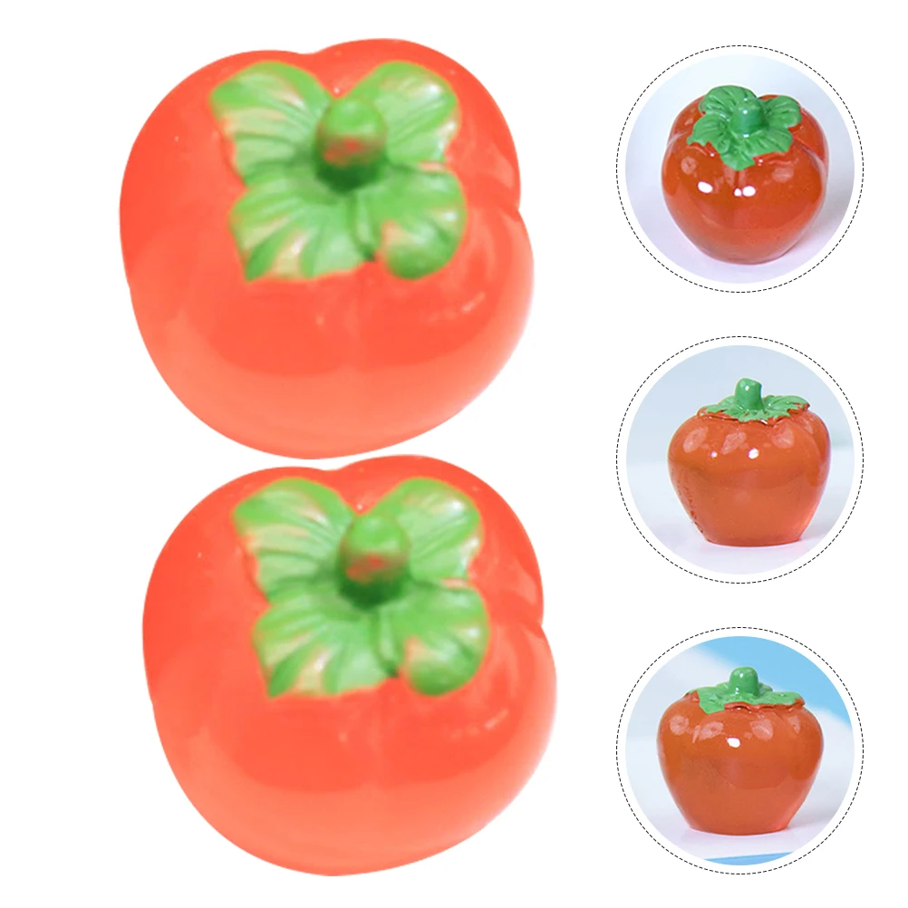 Фрукты светящиеся хурмы ювелирные - Фотография_3