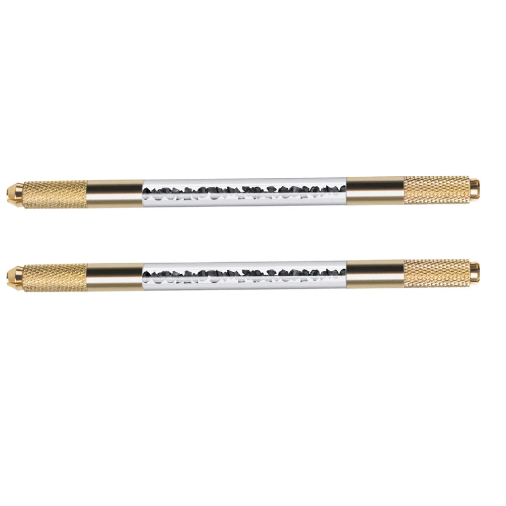 Двусторонняя ручка для татуировки бровей со стразами - Фотография_3