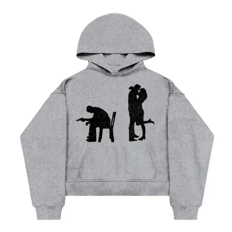 Толстовка с принтом для мужчин в стиле панк - Фотография_4