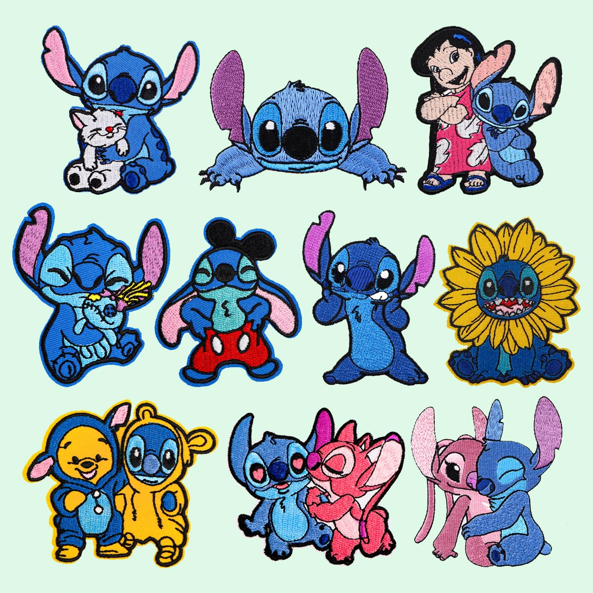 Вышитая нашивка, синие нашивки - Фотография_5