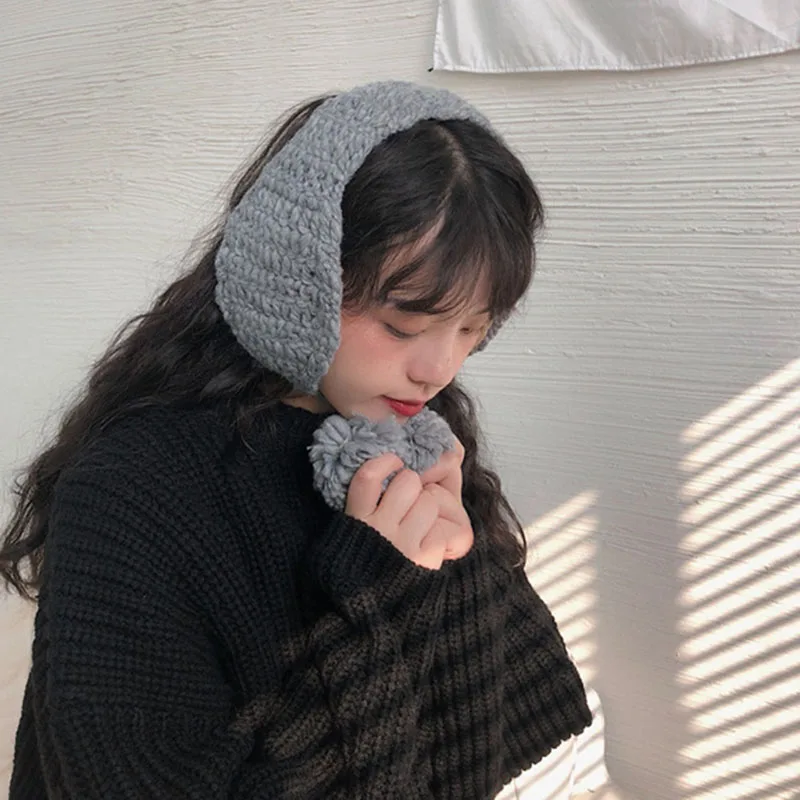 Новые плюшевые наушники ручной работы в корейском стиле y2k - Фотография_2