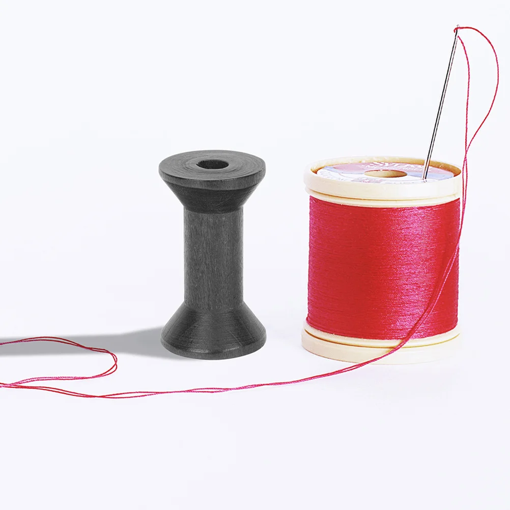 Пустые деревянные катушки для шитья ниток - Фотография_5