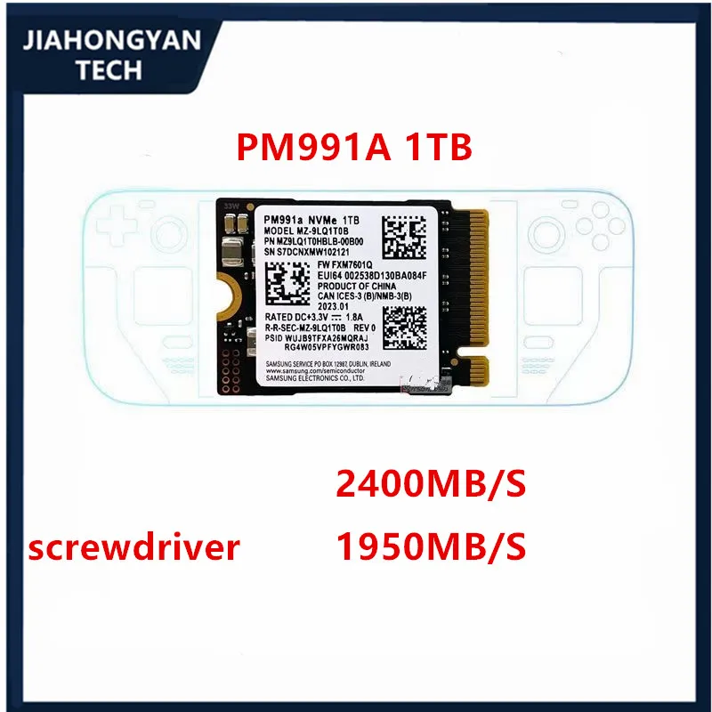 Новый для samsung ssd pm991 pm991a 128g 512g 1 тб ssd 2230 nvme m