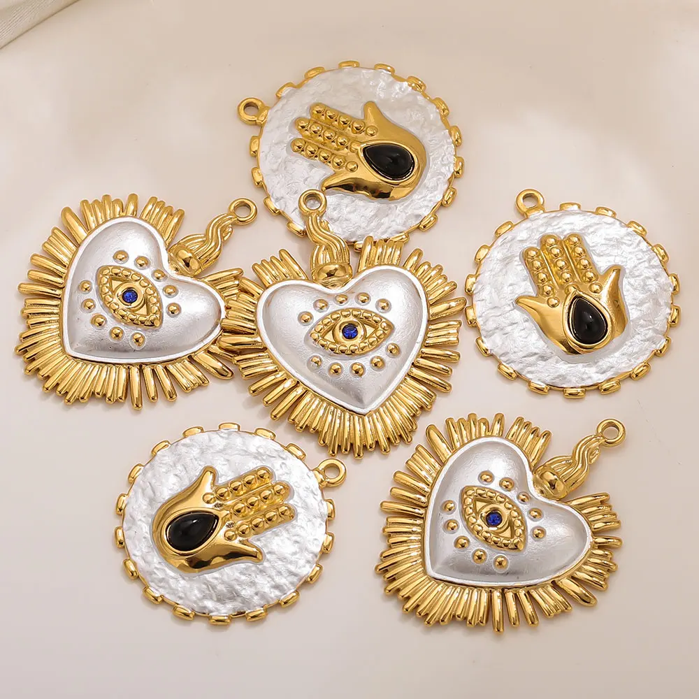 Позолоченные подвески из нержавеющей стали