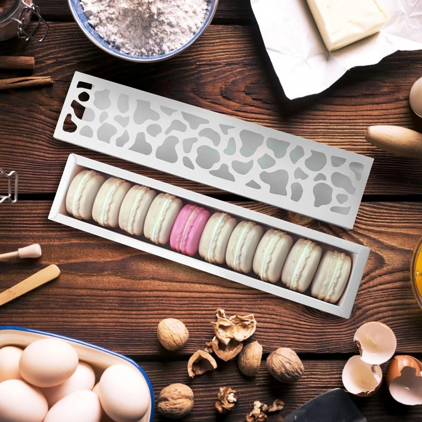 Декоративная бумажная коробка для макарон - Фотография_4