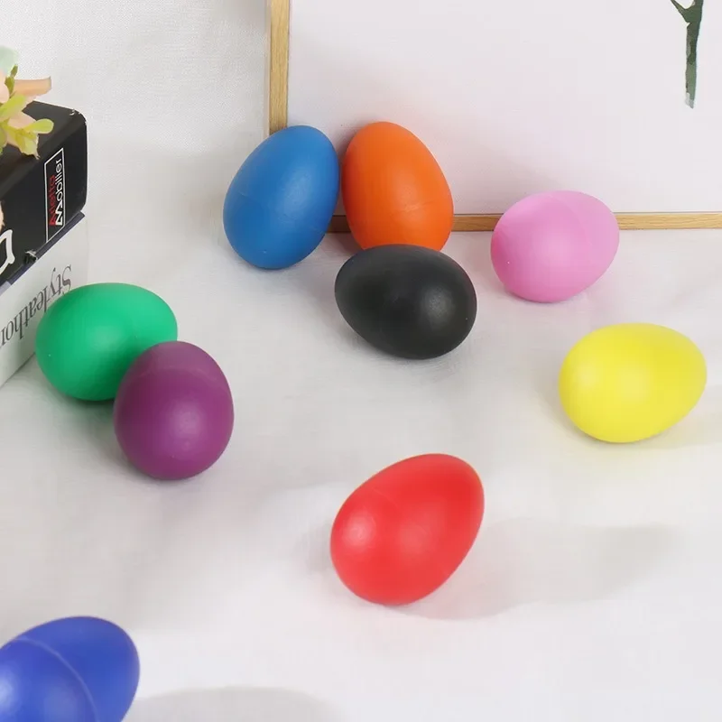 Пластиковые перкуссионные яйца maracas с музыкальным звуком - Фотография_3