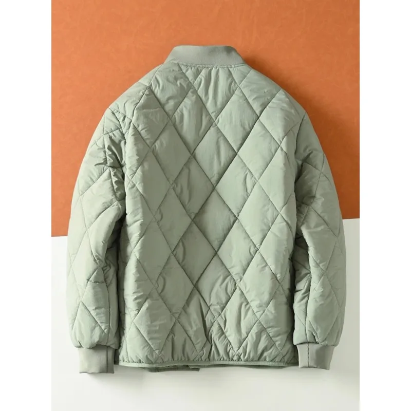 Легкое теплое хлопковое пальто с шариковым воротником - Фотография_2