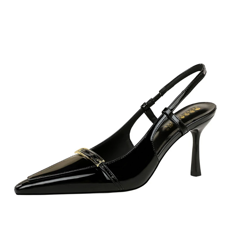 Туфли на высоком каблуке с острым - Фотография_6