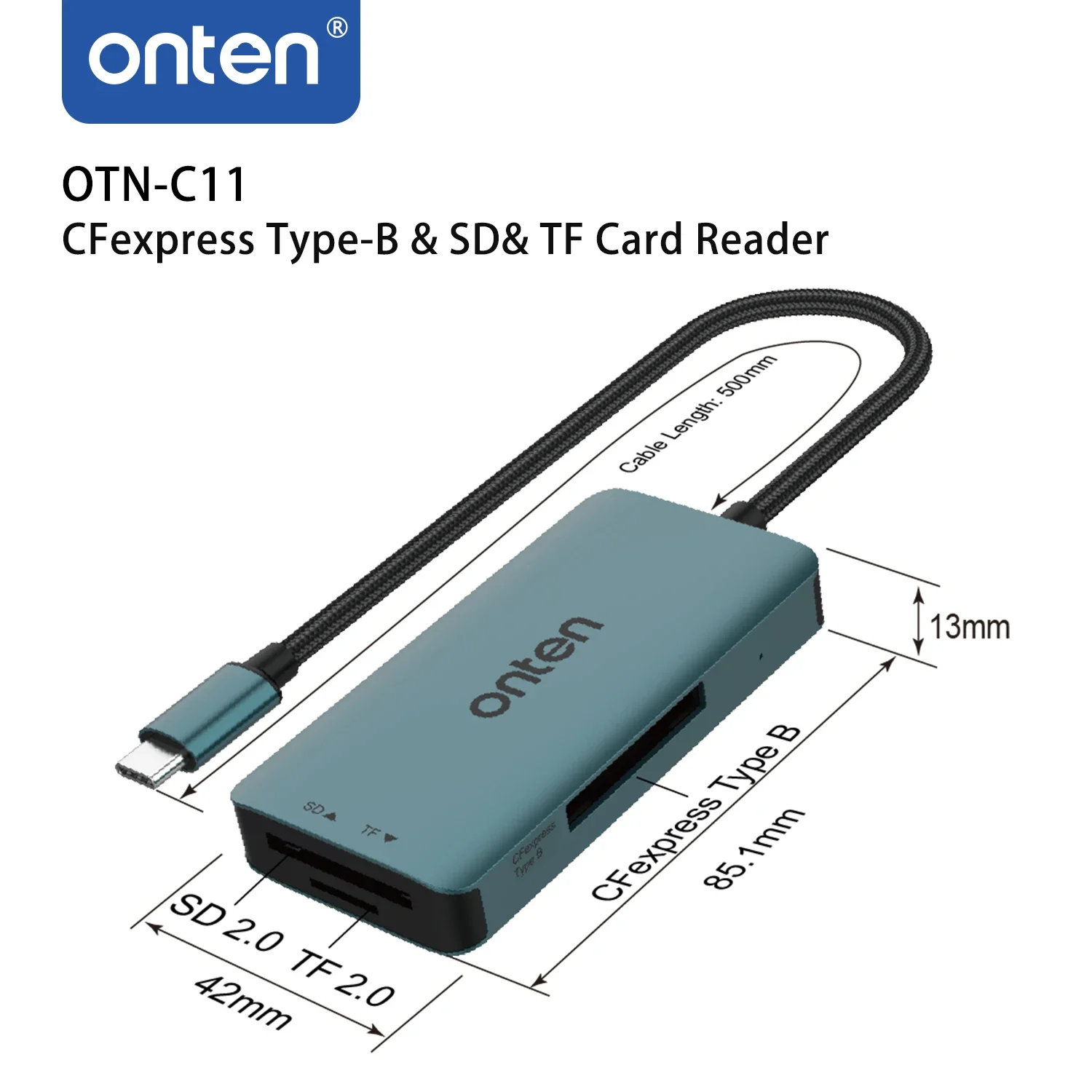 Onten оригинальный otn-c11 type c cfexpress type-b - Фотография_5