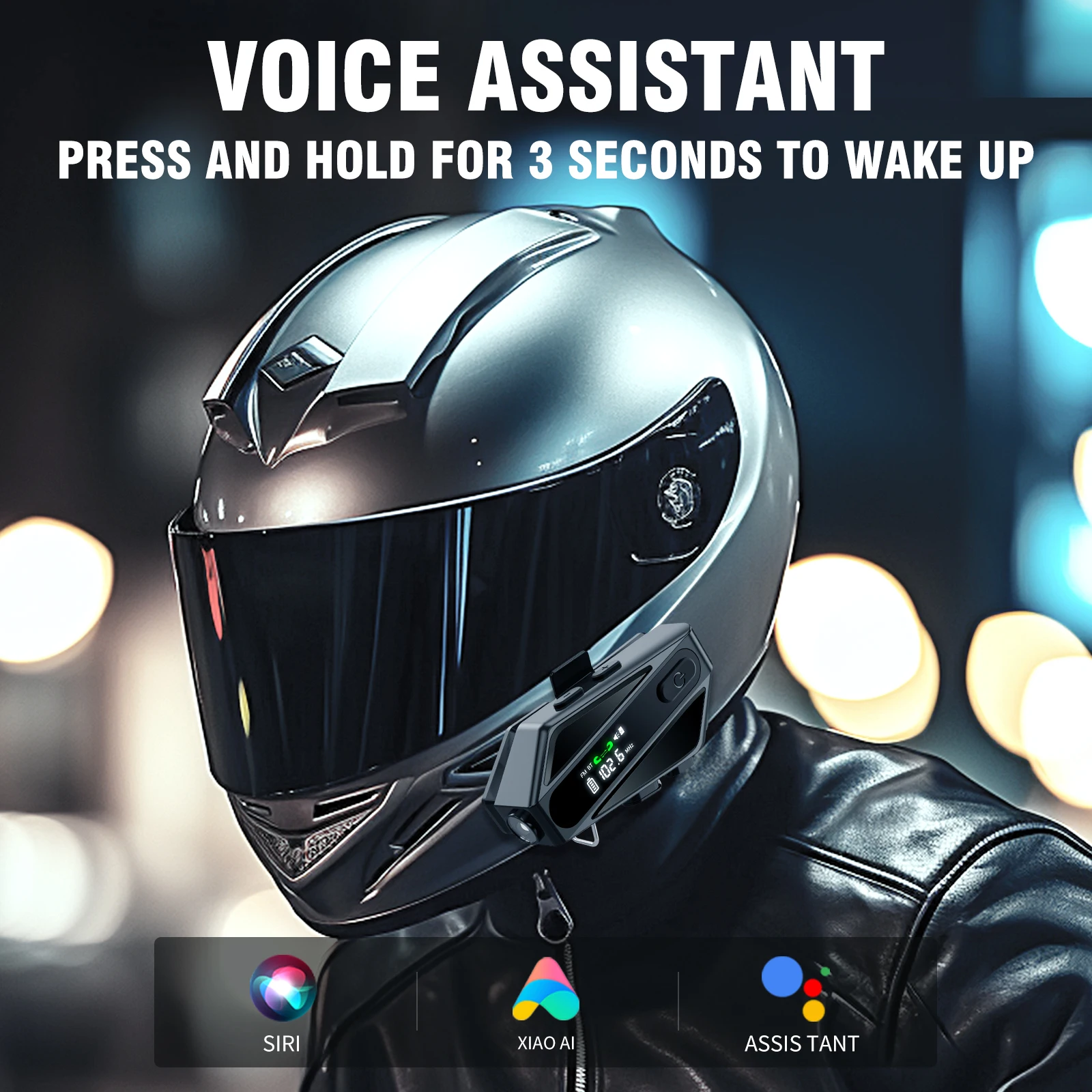 C6 мотоциклетный шлем bluetooth-гарнитура - Фотография_5