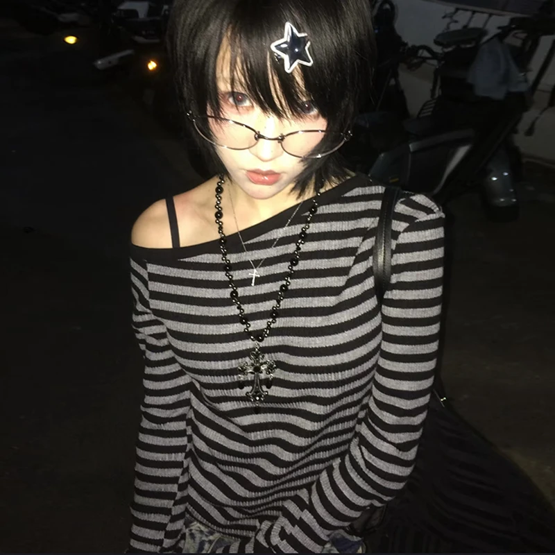 Genayooa японская футболка y2k - Фотография_5