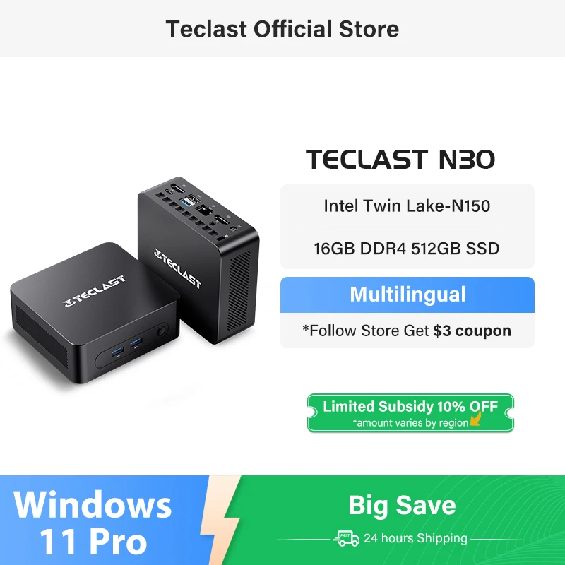 Teclast n30 мини-пк intel twin