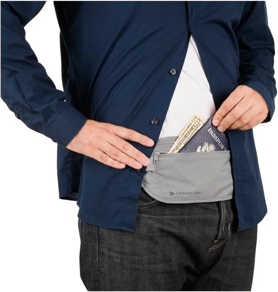 Поясная сумка travelon с блокировкой rfid - Фотография_5