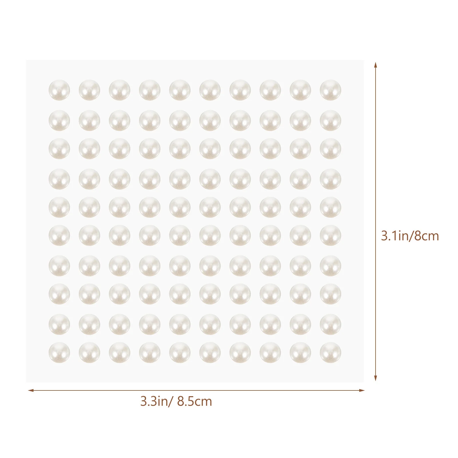 4 листа клейкие жемчужные наклейки - Фотография_3