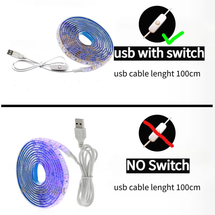 5v usb светодиодная лента с выключателем - Фотография_2