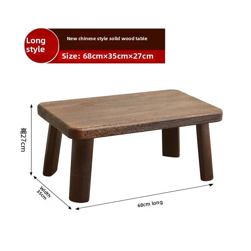 Японский низкий чайный столик из массива дерева - Фотография_5