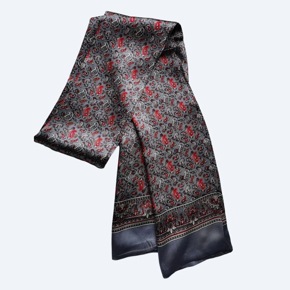 Мужской 100% шелковый шарф пейсли