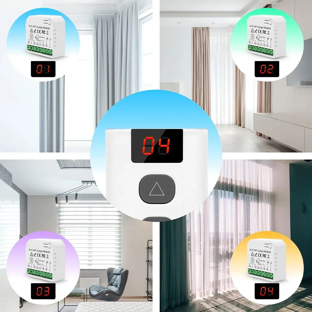 Wi-fi rf переключатель штор tuya - Фотография_4