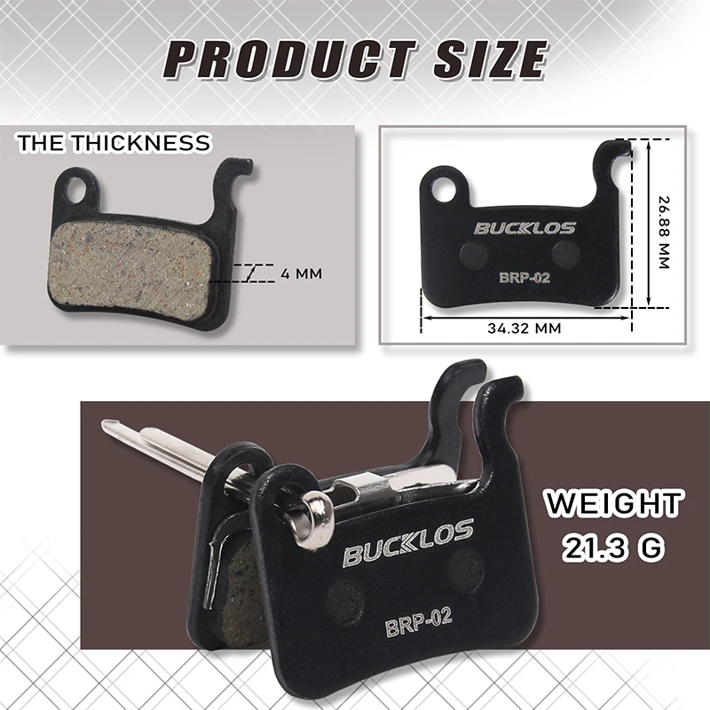 Bucklos полимерная дисковая тормозная колодка для shimano a01s - Фотография_3