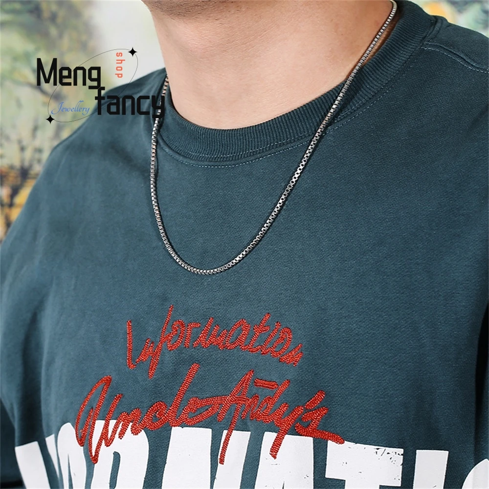 Мужская и женская цепочка из стерлингового серебра 925 пробы