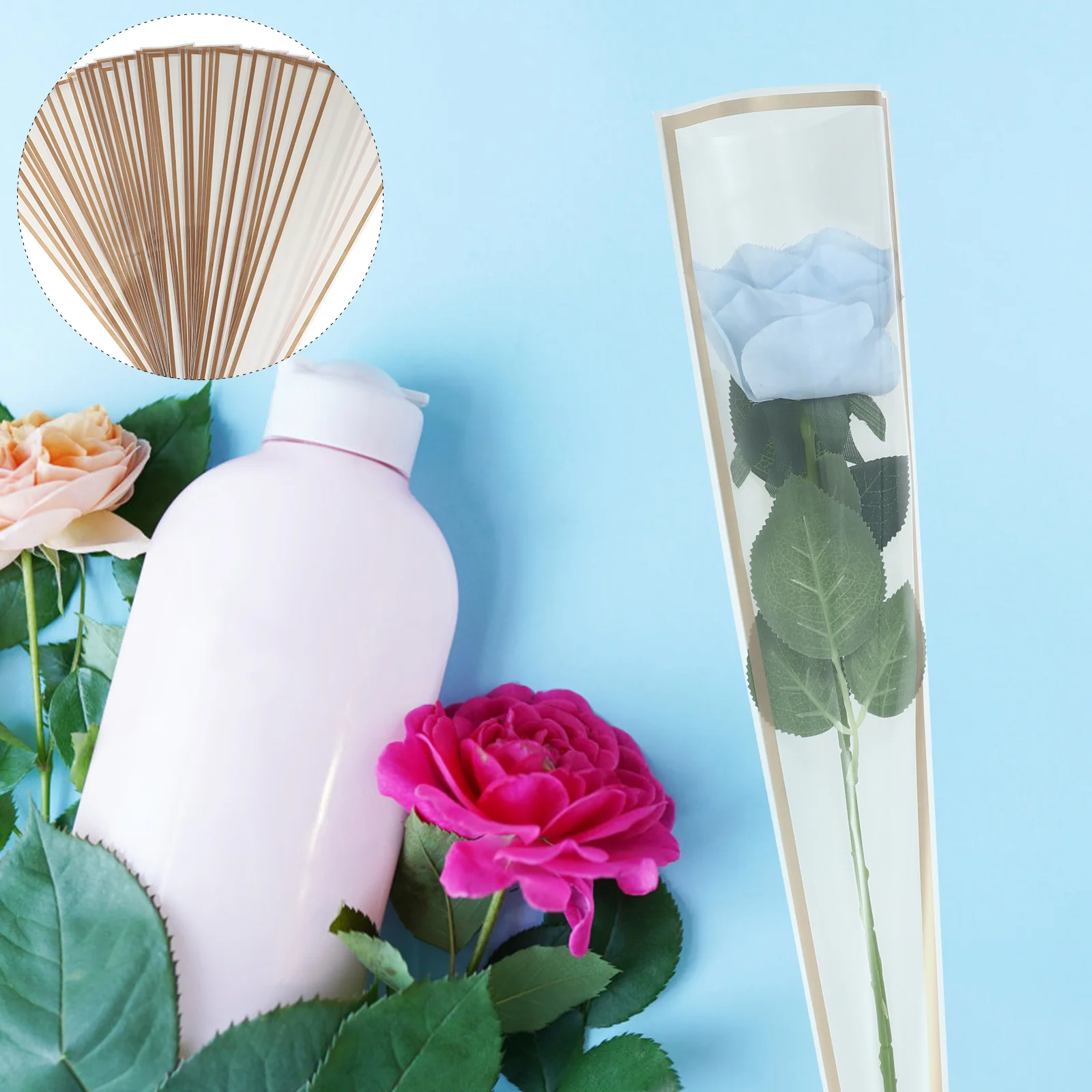 Сумка с цветочным рукавом для упаковки букетов - Фотография_5