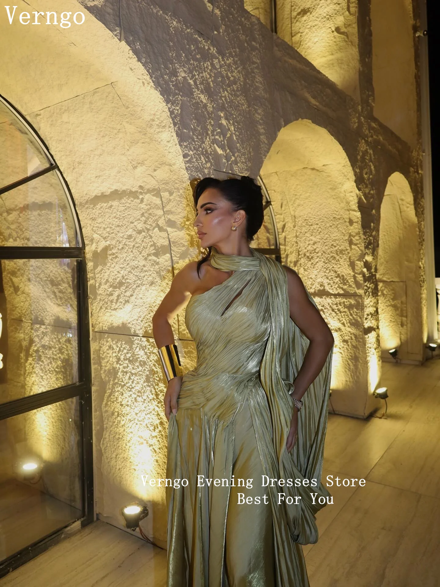 Verngo зеленое блестящее вечернее - Фотография_2