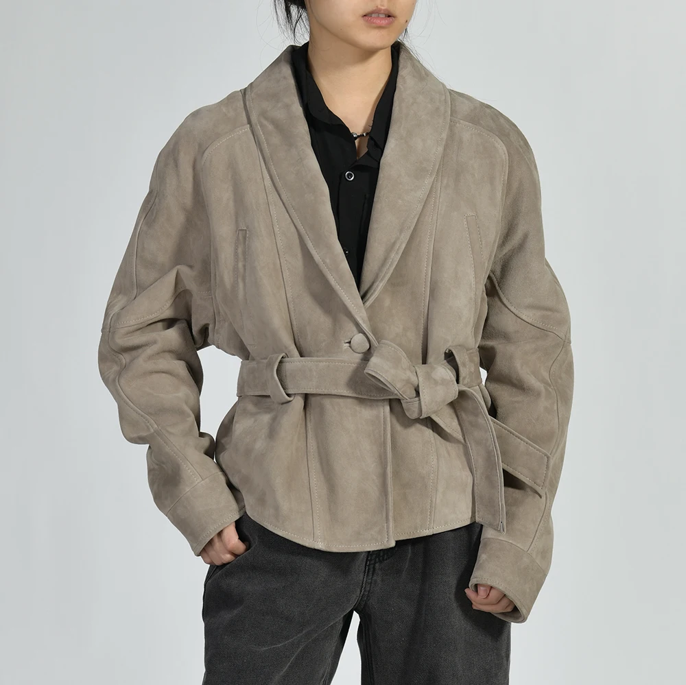 Jxwatcher женское пальто из натуральной замши